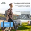 Campingtent Voor 3 4 Personen Stabiel Waterdicht Familietent Met Slaapkamer Woonkamer 3000mm Waterkolom Hemelsblauw