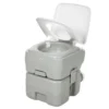 Campingtoilet Reistoilet Max. Draagkracht Tot 147 Kg 20L Voor Kamperen Wandelen Reizen Vissen 41,5 X 36,5 X 42 Cm Grijs