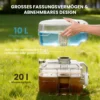 Campingtoilet Reistoilet Max. Draagkracht Tot 147 Kg 20L Voor Kamperen Wandelen Reizen Vissen 41,5 X 36,5 X 42 Cm Grijs
