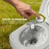 Campingtoilet Reistoilet Max. Draagkracht Tot 147 Kg 20L Voor Kamperen Wandelen Reizen Vissen 41,5 X 36,5 X 42 Cm Grijs