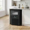 Commerciële 30 Kg/24H Vrijstaande IJsblokjesmachine Met 4 Kg Opslag, Zelfreinigend, Timer Staal Zwart
