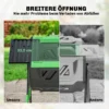 Compostbak, 200L Dubbele Kamer Composter Met Verstelbare Ventilatieopeningen, BPA vrij, Groen
