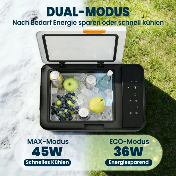Compressor Koelbox 20L 20℃ 20℃ Elektrische Koelbox Met APP besturing LED lampjes USB aansluiting Batterijbescherming