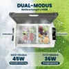 Compressor Koelbox 50L 20℃ 20℃ Elektrische Koelbox Met Dual Zone Temperatuurregeling APP LED Batterijbescherming Vouwhandvat