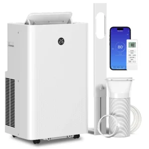 Draagbaar Klimaatapparaat Met 12.000 BTU, 4 in 1 Airconditioner Met WiFi En Spraakbesturing, Koeling, Ontvochtiger, Ventilator, Slaapmodus