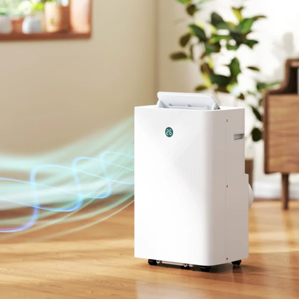 Draagbaar Klimaatapparaat Met 12.000 BTU, 4 in 1 Airconditioner Met WiFi En Spraakbesturing, Koeling, Ontvochtiger, Ventilator, Slaapmodus