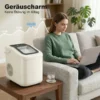 Draagbare IJsblokjesmachine Met Zelfreiniging, IJsschep & Mand, 12 Kg/24 Uur, Beige