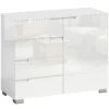 Dressoir Met 4 Lades En 1 Deur, Verstelbare Plank, Voor Woonkamer, Slaapkamer 100 X 40 X 80 Cm
