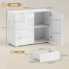 Dressoir Met 4 Lades En 1 Deur, Verstelbare Plank, Voor Woonkamer, Slaapkamer 100 X 40 X 80 Cm