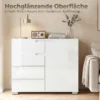 Dressoir Met 4 Lades En 1 Deur, Verstelbare Plank, Voor Woonkamer, Slaapkamer 100 X 40 X 80 Cm
