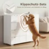 Dressoir Met 4 Lades En 1 Deur, Verstelbare Plank, Voor Woonkamer, Slaapkamer 100 X 40 X 80 Cm