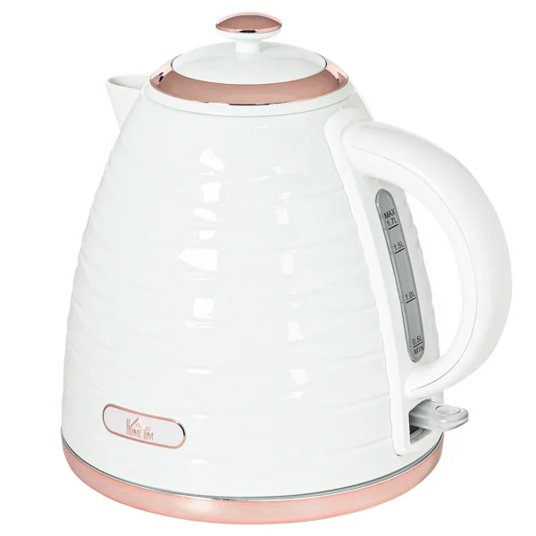 Elektrische Waterkoker, 1,7L, 2,2kW, Snelkookfunctie Met Afneembaar Wasbaar Anti Kalk Filter