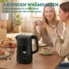 Elektrische Waterkoker, 1,7L, Snelkokend, 2200W, Met LED Display, Warmhoudfunctie, Droogkookbeveiliging, PTFE vrij