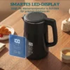 Elektrische Waterkoker, 1,7L, Snelkokend, 2200W, Met LED Display, Warmhoudfunctie, Droogkookbeveiliging, PTFE vrij