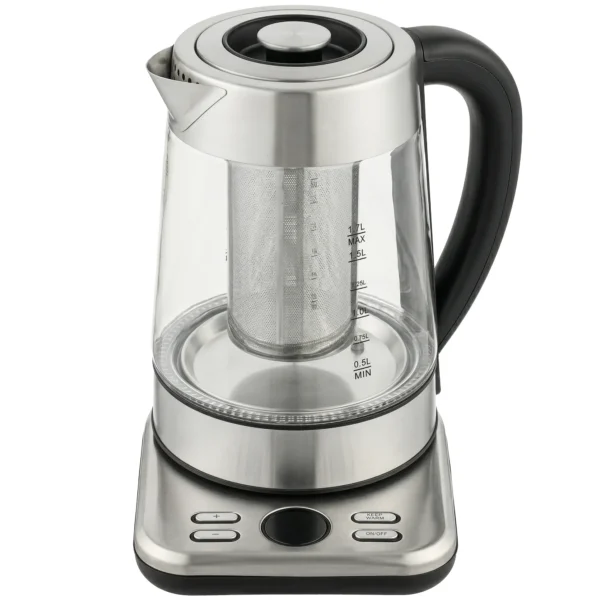 Elektrische Waterkoker, 1,7L Snelkokende 2200W Waterkoker Met UK Strix Thermostaat, Theezeef, Warmhoudfunctie