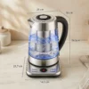 Elektrische Waterkoker, 1,7L Snelkokende 2200W Waterkoker Met UK Strix Thermostaat, Theezeef, Warmhoudfunctie