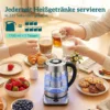 Elektrische Waterkoker, 1,7L Snelkokende 2200W Waterkoker Met UK Strix Thermostaat, Theezeef, Warmhoudfunctie