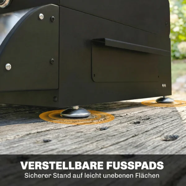 Gasgrill 7,5 KW Draagbare Tafelgrill Met 3 Branders Zijtafel Braadplaat Emaille Grillroosters Vetopvangbak
