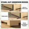 Houten Tuinkast Loopbare Gereedschapsschuur Met Plank Acrylramen Dubbele Deur Asfalt Dak Lamellenventilatie Bodemplaat