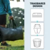 IJsbad Ø78 Cm Opvouwbare IJsbadtub Opblaasbare Draagbare IJston 280L Met 3 Isolatielagen Deksel, Zwart