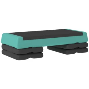 In Hoogte Verstelbaar Fitness Aerobic Stepper Met 3 Niveaus (10,5/15,5/20,5 Cm), Anti slip Groen