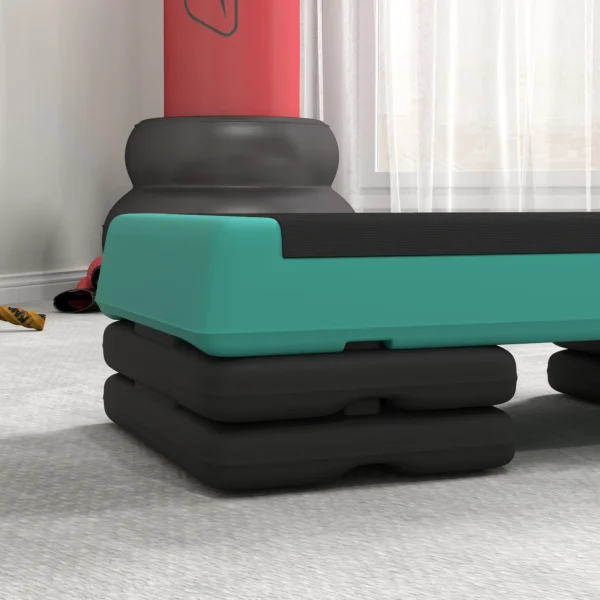 In Hoogte Verstelbaar Fitness Aerobic Stepper Met 3 Niveaus (10,5/15,5/20,5 Cm), Anti slip Groen