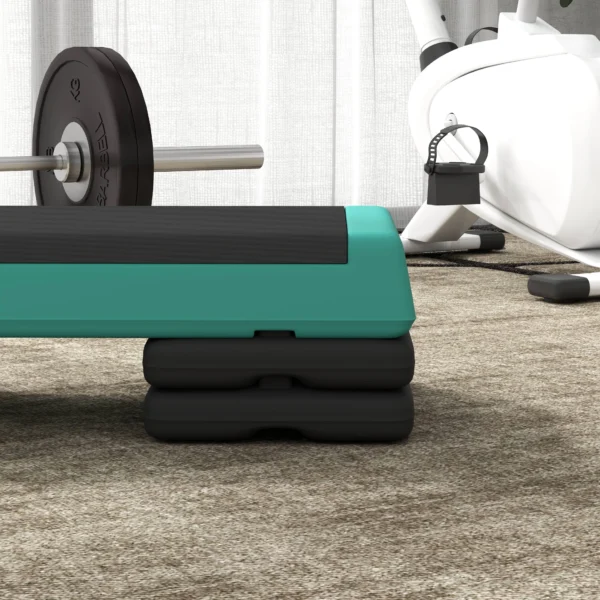 In Hoogte Verstelbaar Fitness Aerobic Stepper Met 3 Niveaus (10,5/15,5/20,5 Cm), Anti slip Groen
