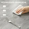 Inklapbare Eettafel Voor 2 6 Personen, Ronde Klaptafel Met Dubbel X Stalen Frame, Dik Tafelblad, Cementgrijs