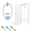 Interactief Kattenspeelgoed USB Oplaadbare Deurhangende Springende Muis Voor Katten, 24,1 X 13,8 X 6,6 Cm Wit