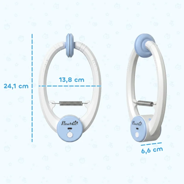 Interactief Kattenspeelgoed USB Oplaadbare Deurhangende Springende Muis Voor Katten, 24,1 X 13,8 X 6,6 Cm Wit