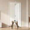 Interactief Kattenspeelgoed USB Oplaadbare Deurhangende Springende Muis Voor Katten, 24,1 X 13,8 X 6,6 Cm Wit