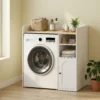 Kast Boven De Wasmachine Met Soft close Scharnieren, Moderne Badkamerorganizer Boven Het Toilet Met Open Opbergvakken