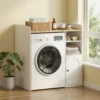 Kast Boven De Wasmachine Met Soft close Scharnieren, Moderne Badkamerorganizer Boven Het Toilet Met Open Opbergvakken