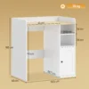 Kast Boven De Wasmachine Met Soft close Scharnieren, Moderne Badkamerorganizer Boven Het Toilet Met Open Opbergvakken