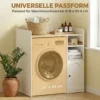 Kast Boven De Wasmachine Met Soft close Scharnieren, Moderne Badkamerorganizer Boven Het Toilet Met Open Opbergvakken