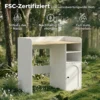 Kast Boven De Wasmachine Met Soft close Scharnieren, Moderne Badkamerorganizer Boven Het Toilet Met Open Opbergvakken