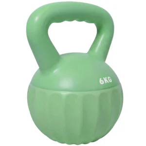 Kettlebell Kogelgewicht 6 Kg Gewicht Halter Gevuld Met Zand Voor Beginners Thuis Krachttraining 17 X 17 X 23 Cm Groen