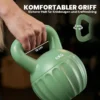 Kettlebell Kogelgewicht 6 Kg Gewicht Halter Gevuld Met Zand Voor Beginners Thuis Krachttraining 17 X 17 X 23 Cm Groen
