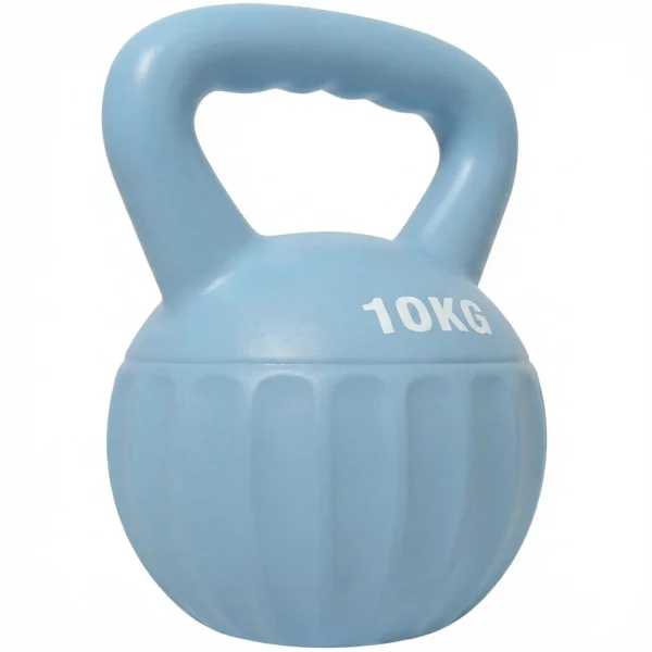 Kettlebell Kogelgewicht 6 Kg Gewicht Halter Gevuld Met Zand Voor Beginners Thuis Krachttraining 21 X 21 X 27 Cm Blauw