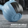 Kettlebell Kogelgewicht 6 Kg Gewicht Halter Gevuld Met Zand Voor Beginners Thuis Krachttraining 21 X 21 X 27 Cm Blauw