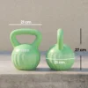 Kettlebell Kogelgewicht 6 Kg Met Zand Gevulde Gewichtshandvat Voor Beginners Thuis Krachttraining 21 X 21 X 27 Cm Groen
