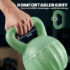 Kettlebell Kogelgewicht 6 Kg Met Zand Gevulde Gewichtshandvat Voor Beginners Thuis Krachttraining 21 X 21 X 27 Cm Groen