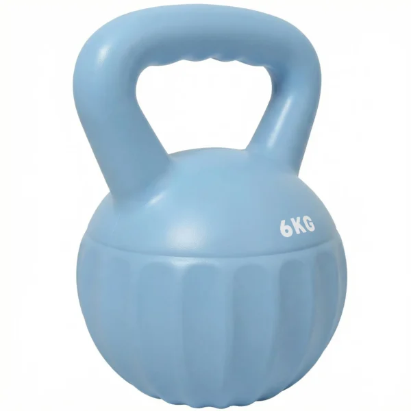 Kettlebell Kogelhalter 6 Kg Gewicht Halter Gevuld Met Zand Voor Beginners Thuis Krachttraining 17 X 17 X 23 Cm Blauw