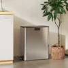 Keukenafvalbak 2 X 28L RVS Pedaalemmer Met Soft Close Deksel, Uitneembare Binnenvaten