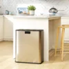 Keukenafvalbak 2 X 28L RVS Pedaalemmer Met Soft Close Deksel, Uitneembare Binnenvaten