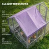 Kippenhok Met Weerbestendig Doek 2 Nestkasten 2 Zitstok Voor 8 10 Kippen Hout 211 X 186,5 X 185,5 Cm Donkergrijs