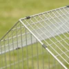 Klein Dierenhok Konijnenhok Met Puntdak Afsluitbare Deuren Beschermhoes Voor Kleine Dieren 180 X 75 X 75 Cm Groen