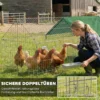 Klein Dierenhok Konijnenhok Met Puntdak Afsluitbare Deuren Beschermhoes Voor Kleine Dieren 180 X 75 X 75 Cm Groen