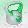 Kogelhalter, Kettlebell, 16 Kg, Platte Onderkant, Grote Handgreep, Gewichtsbal, Groen, 27 X 17 X 31 Cm