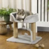 Krabpaal, 42 Cm Kleine Kattenboom Met Jute krabpaal, Platform, Grijs